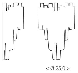 Brilagi - Nástěnné svítidlo VERVE 2xE14/40W/230V černá