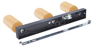 Brilagi - Bodové svítidlo SELE 3xGU10/30W/230V černá/dekor dubu