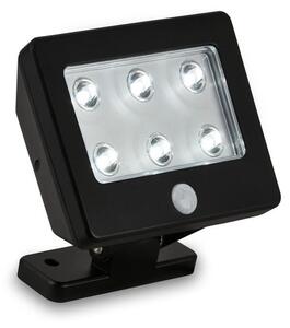 BRI 2276-065 LED venkovní svítidlo s čidlem 12 cm 6x0,06W 7lm černá - BRILONER