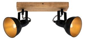 BRI 2901-025 Bodové svítidlo 28 cm 2x E14 25W černá - BRILONER