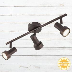 BRI 2843-031 Bodové svítidlo 48 cm 3xGU10 9W 750lm antická měď - BRILONER