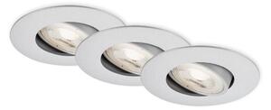 BRI 7602034 LED vestavné svítidlo 4,4 cm 3x 4,9 W 480lm chrom - BRILONER