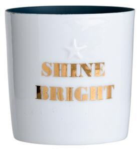 Porcelánový svícen Shine Bright bílý Bloomingville