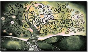 Obraz Mátový strom (1-dílný) - krajina s přírodou ve fantaskních tvarech
