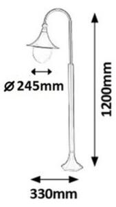 Rabalux 8247 - Venkovní lampa KONSTANZ 1xE27/100W/230V IP44