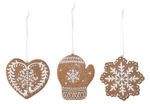 Vánoční odzoby Gingerbread II - set 3 ks Bloomingville