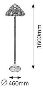 Rabalux 8088 - Tiffany vitrážová stojací lampa MIRELLA 2xE27/60W/230V