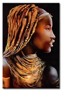 Obraz Tvář africké ženy (1-dílný) - malebný portrét postavy