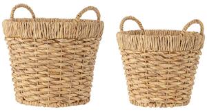 Set dvou dekorativních košů z vodního hyacintu Bloomingville Meluna 34/39 cm