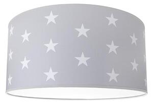 Dětské stropní svítidlo STARS GREY 2xE27/60W/230V šedá