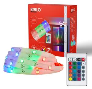 BRILO 2323540 LED pásek 30m, dálkový ovladač, RGB dynamické barvy, bílý - BRILO