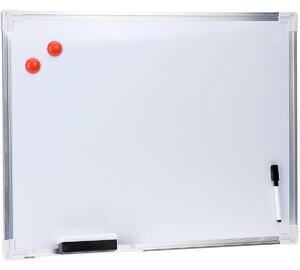 Bílá magnetická poznámková tabule, 60x45 cm