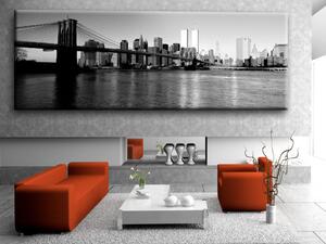 Obraz Město v šedé (1-dílný) - krajina architektury New Yorku