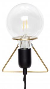 Nástěnná mosazná lampa zlatá Hübsch