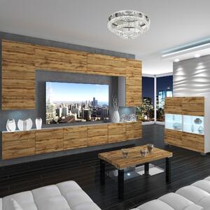 Obývací stěna Belini Premium Full Version dub wotan + LED osvětlení Nexum 35