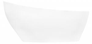 BESCO vana volně stojící KEYA 1650x700 mm, bílá barva, litý mramor VANSAP16W - Besco