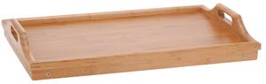 Snídaňový stolek, bambusový podnos s nožičkami, 50x30 cm