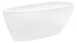 BESCO vana volně stojící GOYA 1600x700 mm, bílá barva, litý mramor VANSAL16W - Besco