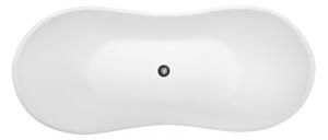 BESCO vana volně stojící VIYA 1600x700 mm, bílá barva, litý mramor VANAND16W - Besco