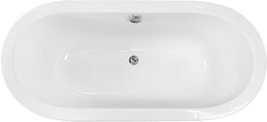 BESCO vana volně stojící VICTORIA, 1600×750 mm, bílá barva, sanitární kompozit VANCIV160 - Besco
