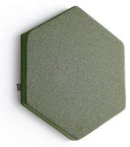 AJ Produkty Akustický panel POLY, šestiúhelník, 600x600x56 mm, nástěnný, zelená