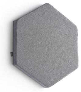 AJ Produkty Akustický panel POLY, šestiúhelník, 600x600x56 mm, nástěnný, světle šedá