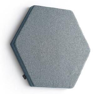AJ Produkty Akustický panel POLY, šestiúhelník, 600x600x56 mm, nástěnný, světle modrá