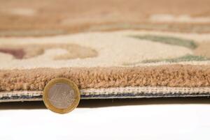 Flair Rugs koberce Ručně všívaný kusový koberec Lotus premium Fawn kruh ROZMĚR: 120x120 (průměr) kruh
