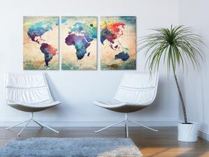 Obraz Svět malované vodou barvami