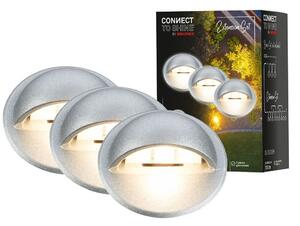 BRI 3923034 CONNECT TO SHINE prodlužovací sada Teak 3ks LED zapuštěných svítidel do země, IP65 - BRILONER