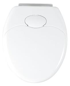 Nastavitelné WC prkénko v bílé barvě, FAMILY, montáž Fix-Clip, WENKO