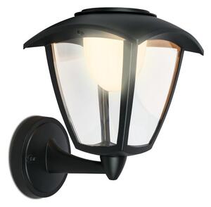 BRI 3929015 LED nabíjecí nástěnné svítidlo, venkovní, retro, dotykový vypínač, vyměnitelné baterie, vč. USB-C kabelu, stmívatelné, IP44, černá - BRILONER