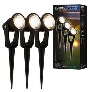 BRI 3919035 CONNECT TO SHINE prodlužovací sada Lilis sada 3ks LED zahradních bodových svítidel, IP65 - BRILONER