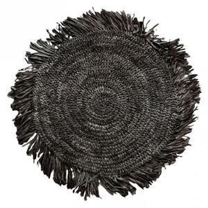 Prostírání Raffia Placemat Black 45 cm Bazar Bizar