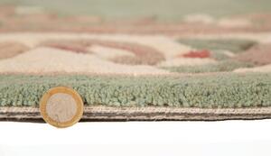 Flair Rugs koberce Ručně všívaný kusový koberec Lotus premium Green kruh ROZMĚR: 120x120 (průměr) kruh
