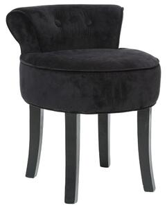 Židle, taburet, stolička, stolička s opěradlem, barva černá