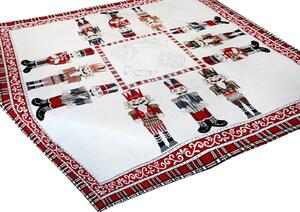 Vánoční žinylkový ubrus Louskáček 90x90 cm Chenille IT035 Barva Vícebarevná Rozměry 90x90 cm