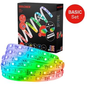 BRI 2165192 Pimp Your Stripe startovací sada LED pásek 2m, IP44 venkovní, WiFi, RGB+W - BRILONER