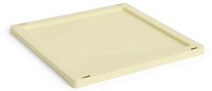 HAY Plastové víko Colour Crate Medium Square/Cube, light yellow