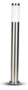 Venkovní lampa 1xE27/60W/230V IP44 80cm matný chrom