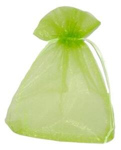 Dárkový sáček organzový BEAUTY ORGANDY světle zelený 15 x 20cm
