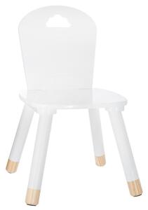 Dětská židle, bílá, 50 x 28 x 28 cm
