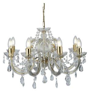 Searchlight 699-8 - Křišťálový lustr na řetězu MARIE 8xE14/40W/230V