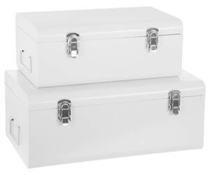 Úložné krabice, 2 kusy, bílá barva, Atmosphera