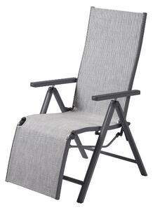 Livarno® Hliníkové relaxační křeslo Houston, světle šedá (100400407)
