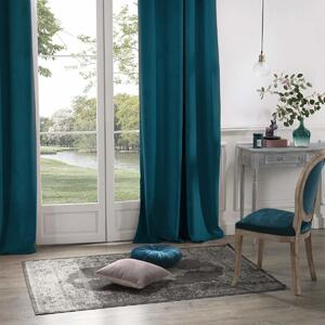 Závěs mořské barvy z polyesteru je perfektní ozdobou domácího interiéru