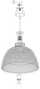 Eglo 43285 - Lustr na lanku AUSNBY 1xE27/40W/230V