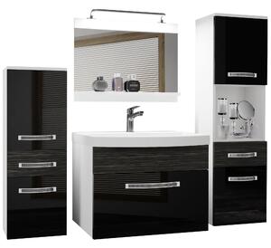 Koupelnový nábytek Belini Premium Full Version černý lesk / královský eben + umyvadlo + zrcadlo + LED osvětlení Glamour 94 Výrobce