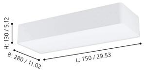 Eglo 99298 - Stropní svítidlo POSADERRA 3xE27/28W/230V