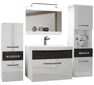 Koupelnový nábytek Belini Premium Full Version bílý lesk / královský eben + umyvadlo + zrcadlo + LED osvětlení Glamour 92 Výrobce